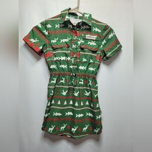 Magellan Outdoors Toddler Girls' Holiday Short Sleeve Fishing Dress